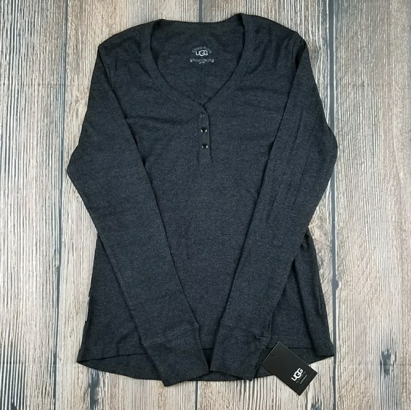 *NWT* UGG Jillian Bed Henley - Grey - Picture 2 of 8
